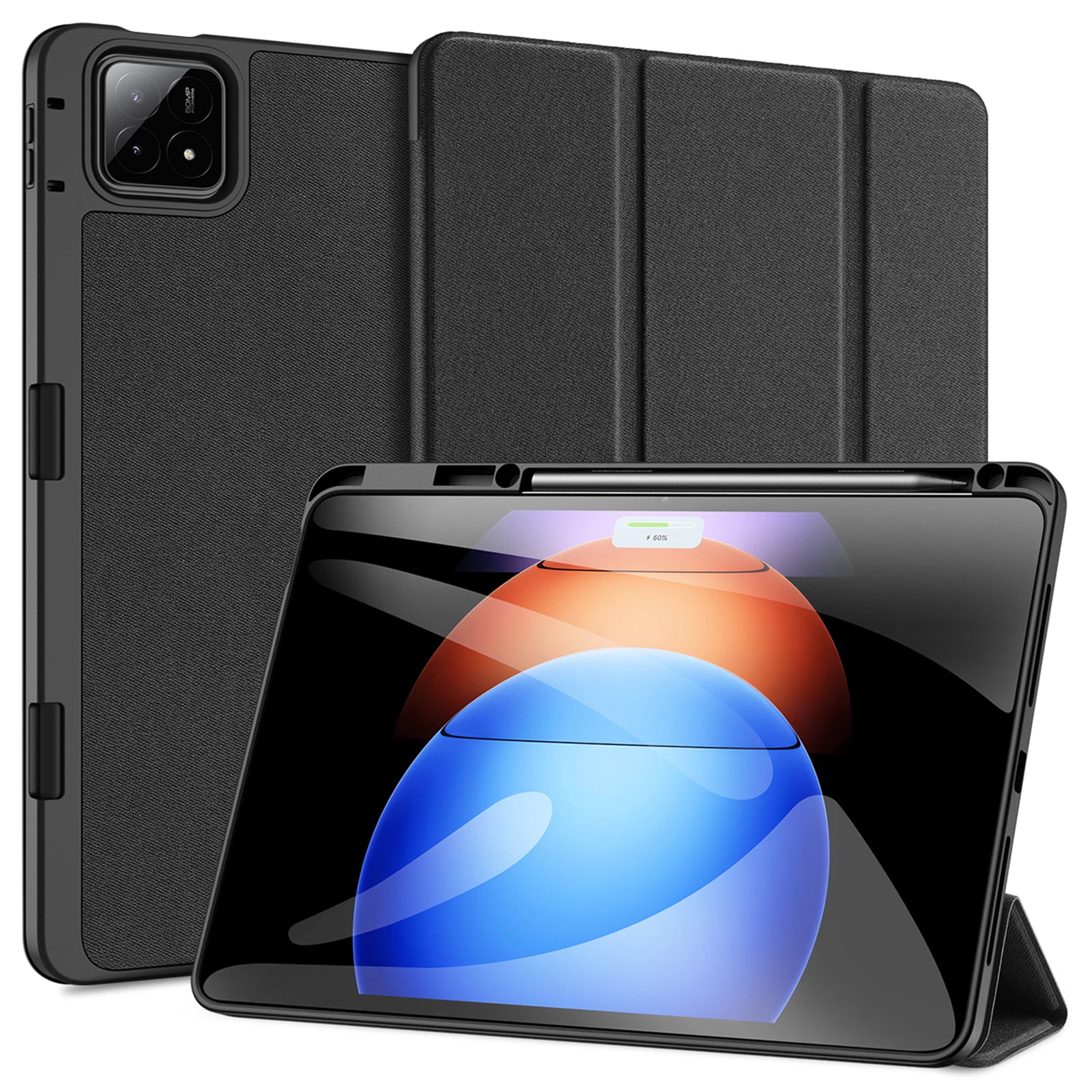 DUX DUCIS Domo Series for Xiaomi Pad 6S Pro 12.4 Leather Case Auto Wake / Sleep Tri-fold Stand Tablet Cover DUX DUCIS Domo Series for Xiaomi Pad 6S Pro 12.4 Leather Case Auto Wake / Sleep Tri-fold Stand Tablet Cover